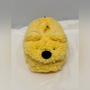 NWT Disney Winnie The Pooh Slippers Yellow Grip Bottom Outsole Pooh Women S/M